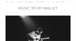 Desktop Screenshot of musictomywallet.com